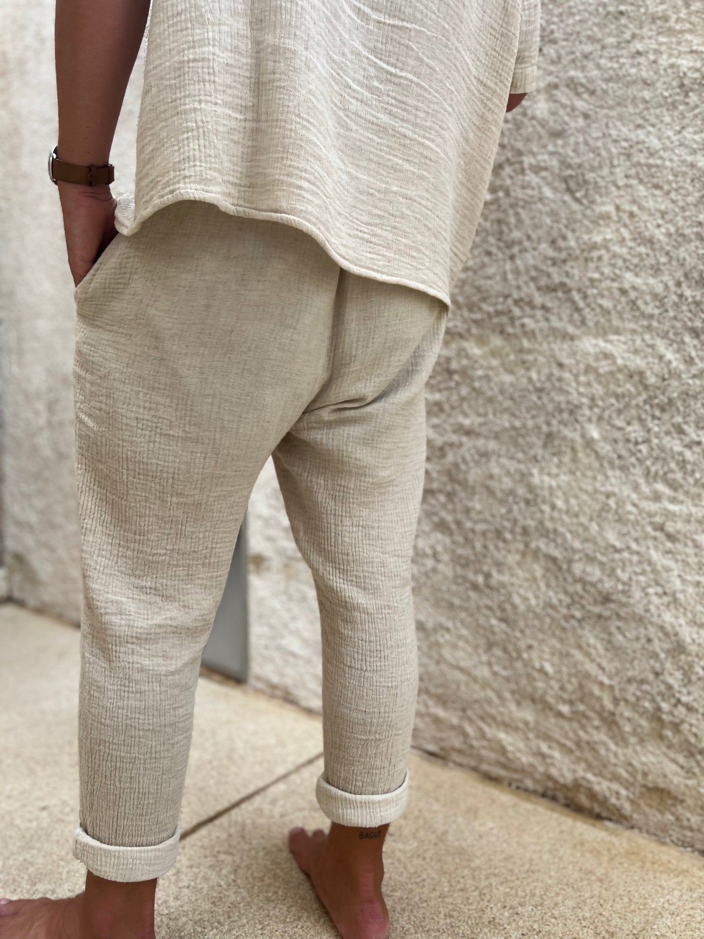 FULL SET | SHIRT & PANTS & SHORT | BEIGE