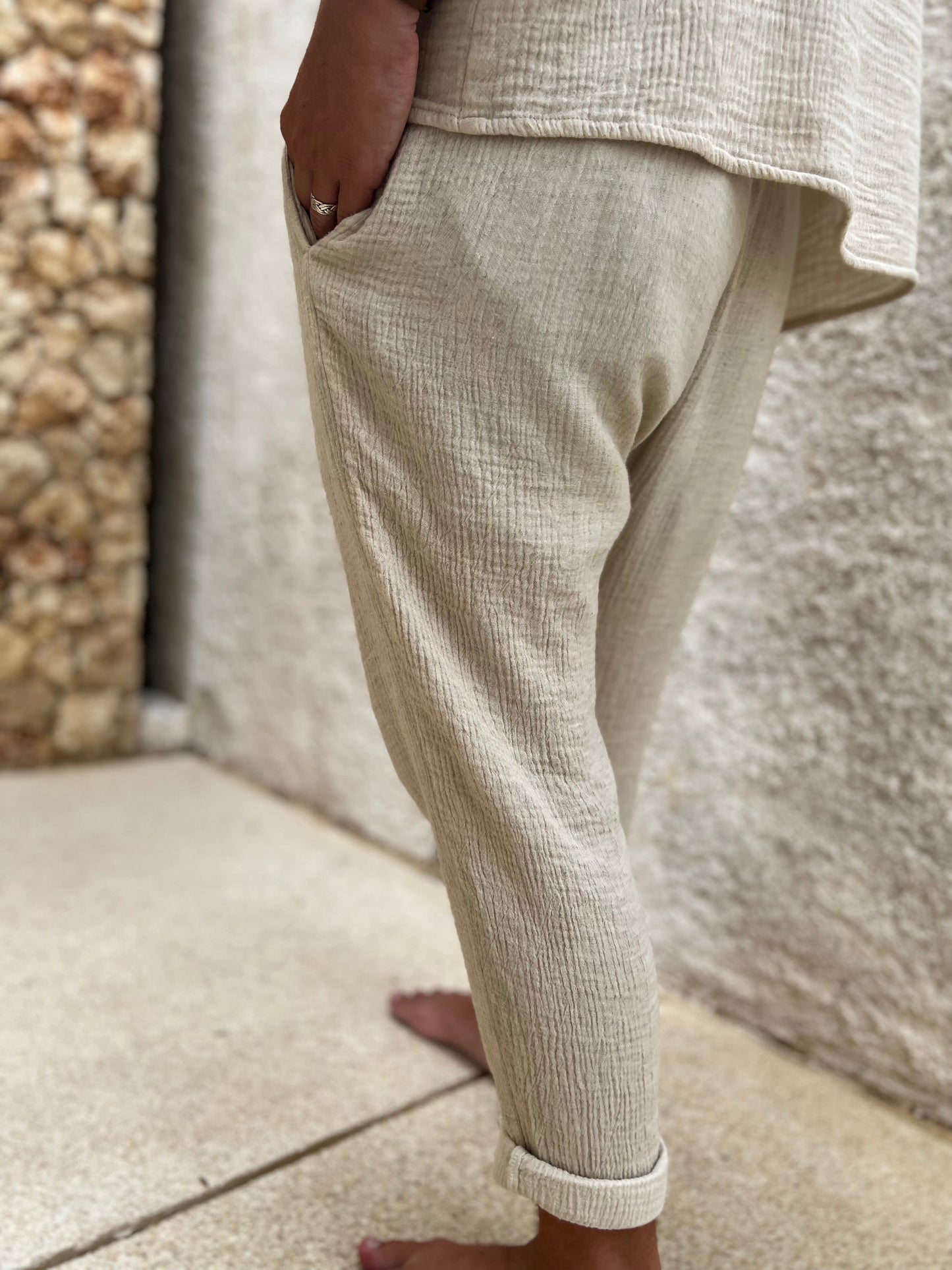 SET | SHIRT & PANTS | BEIGE