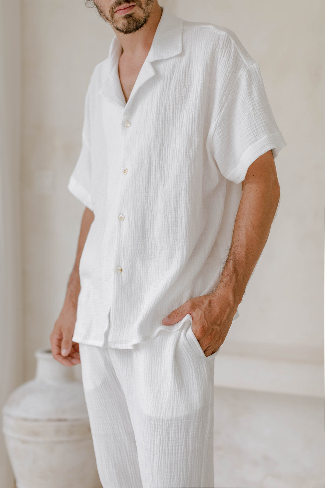 CHEMISE COTTON BLANC